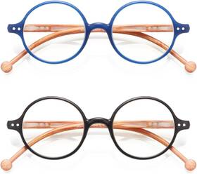 -us 313032035095 Round Reading Glasses Women Men Blue Light Blocking Circular Readers Unisex Ultr