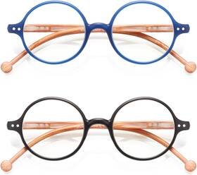 -us 445047222252 Round Reading Glasses Women Men Blue Light Blocking Circular Readers Unisex Ultr