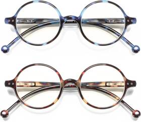 -us 711181268782 Round Reading Glasses Women Men Blue Light Blocking Circular Readers Unisex Ultr