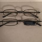 024021003338 Magnivision Pairs Of Black Framed Reading Glasses Thin