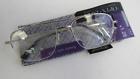 06153pp 06153 Optx Reading Glasses Pp Silver Aviator Case New