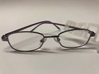 070135087207 Foster Grant Womens Metal Frame Purple Reading Glasses