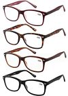 0707565400190 Eyecedar Reading Glasses Women Cheater Flexible Material Square