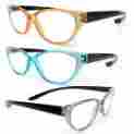 Nek46 100-400 Focus Vision Hang Neck Spring Hinges Cat Eye Sparkling Reading Glasses