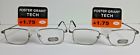 1011816-175 Foster Grant Pairs Of Tech Titanium Reading Glasses 070135713250