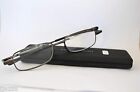 1016318-125.mcv Reading Glasses Foster Grant New Gavin Gun Flat Folding 1.25 887661997555