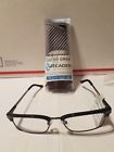 1017280-100 Foster Grant Walley Ereaders Advanced Reading Glasses Case Gunmetal