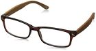 1017560-175 1017560-175.com Foster Grant Mens Angus Wayfarer Reading Glasses Brown