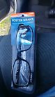 1017659-250 Foster Grant Reading Glasses Black Plastic New