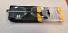 1017666-200 Foster Grant Titanium Reading Glasses With Case Gunmetal 887661252838