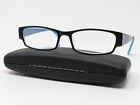 10267 Scojo Reading Glasses Vesey St Black Blue Full Rim Rectangular