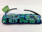 1112-0322.00 Vera Bradley Becky Blue Rhapsody 2.00 Reading Glasses W Cotton Case Nwt 886003 054260