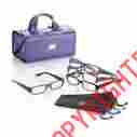 124559993 Readers Joy Mangano Croco Shades Set With Better Beauty Case Purple 3.0