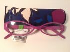 13531-1652.00 Vera Bradley Reading Glasses With Case Amanda African Violet 2.00 Nwot 886003253090