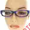 147861 Unbranded 2.50 Reading Glasses With Sparkling Blue Crystal Studded Bling Black
