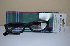 19.95 Gabriella Sight Station Womens Reading Glasses Plaid With Matching Case 1.50 Retail