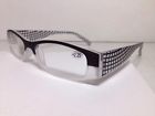 1dcfr Georgio Caponi Readers Womens Fashion Reading Glasses Black