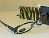 20127701sf Wink By Icu Brown Stripe Spring Hinge Reading Glasses Cloth