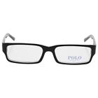 2039 Polo Ralph Lauren Black Rectangle Fashion Reading Glasses 713132292532