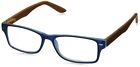 2136250 Peepers Beaten Path Rectangular Reading Glasses Blue