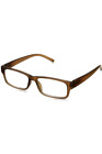 2211275 Peepers Old Fashion Rectangular Reading Glasses Brown 070747221181