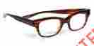 2239-86 Fizz Eye Bobs Ed Havana Stripe Reading Glasses 2.00