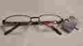 1012300-250 24.99 Carson Foster Grant Classic Optique 2.50 Reading Glasses Brown Metal Half Frames 024021092172