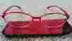 24839 Design Optics New Flexlite Memory Frames Reading Glasses Red Mild 1.25 With Soft Pouch Case 027995248316