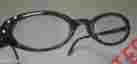 6392771 24911 Fashion In View New Hand Painted Reading Glasses Dark Gray White Blue Pink Design 1.25 Z12 639277249111