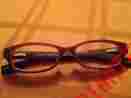 2502 Catcher Eyebobs Eye-bobs 2.25 Faux Wood In The Eye 01 Handmade Red Brown Euc Rare