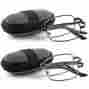 2pairs Doubletake Prescription 1.5x Eyewear Frame Foldable Readers Portable Zip 849344052791