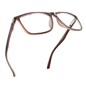 Tr-90 2seelife 302128099264 Matte Brown Large Frame Blue Light Reading Glasses Men With Modern Look