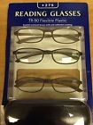 893052 3 Plastic Reading Glasses Tr-90 Flexible 275 Set