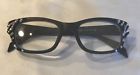 3026 Jimmy Crystal Nwot Black Swarovski Reading Glasses Model