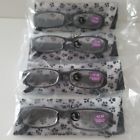 30766 Bass Eyewear Pr Puppy Paws Unisex Readers Black White