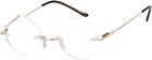 36 Be Steves Totally Round Rimless Gold Circle Reading 641606356025