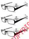 3pk-ercd322-bk Eye-zoom 3pk Black Frame Readers Fashion Style Reading Glasses With Case