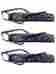 3pk-ercd323-nv-pt Eye-zoom 3pk Purple Frame Readers Fashion Reading Glasses With Pouch