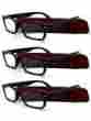 3pk-ercd324-wr-tr Eye-zoom 3 Pack Red Tortoise Unisex Fashion Reading Glasses With Soft Cases