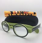 2250 43-24 Bello Eyebobs Readers Eye Bobs Eyeglasses 14 3.50 Black On Green Frames