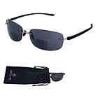 Ox55-sr001 4331213367 Optix Rimless Bifocal Reading Sunglasses Lightweight Invisible Readers 752454343119