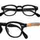 4376 Classic Wayfarer Calabria Black With Oak Look Reading Glasses Spring Hinges Retro 1.00
