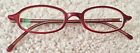 45-21 1975 Morgenthal Frederics Red Trident Eyeglass Frames Reading Glasses