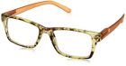 464225 Peepers Easy Street Square Reading Glasses Orange 707474642254