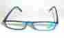 4649 De Vons Optics Vintage 90s Classic Rectangle Pc Half Frame Reading Glasses 3.25 Blue
