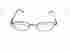 4685 De Vons Optics Vintage 90s Classic Metal Rectangle Half Frame Reading Glasses 2.50 Black