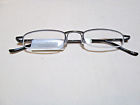 479048 Foster Grant Compact Reading Glasses Case Rimless Gun 070135351933