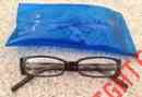 48007 Morgan Aj Glasses Blue Case Reading Brown Frames 1.50