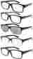 Mix-150 5-pack R032-5 Pairs Eyekepper Spring Hinges Vintage Reading Glasses Men Includes Sun Readers 795400502642