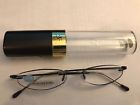 5041057 Insight Reading Glasses Stainless Black Rimless Full Size New